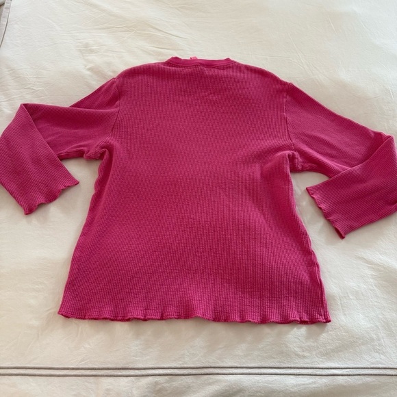 Skims Waffle Long Sleeve Shirt - Picture 7 of 7